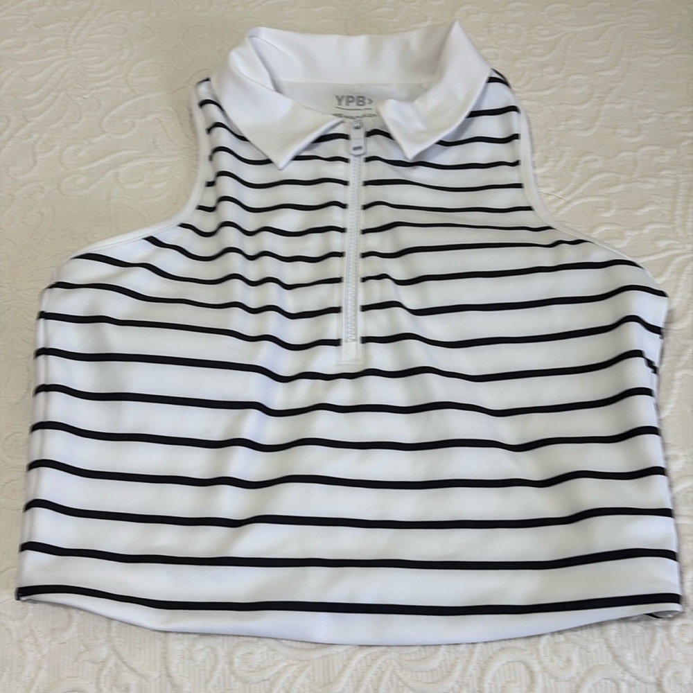Abercrombie and Fitch YPB athletic Razorback zip up top size medium